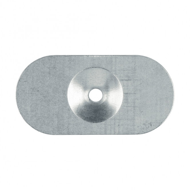 TIMCO Metal Oval Stress Plate - Galvanised