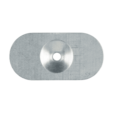 METAL OVAL STRESS PLATE AVAILABLE FROM SCREWSHOP