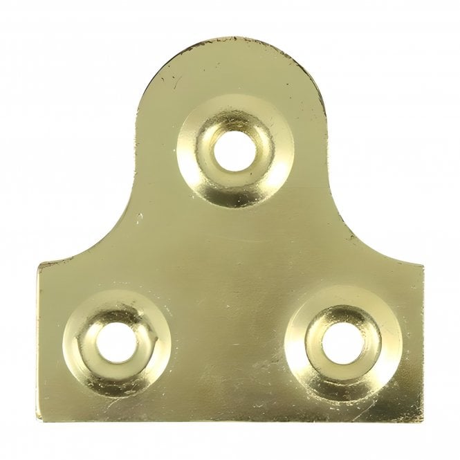 TIMCO Mirror Plates - Plain - Electro Brass