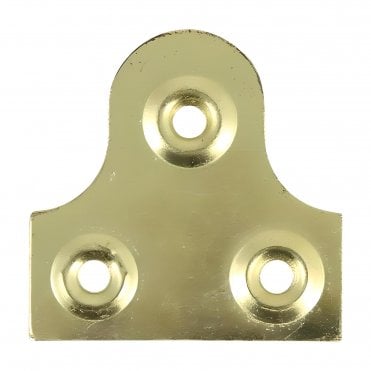 TIMCO MIRROR PLATES PLAIN ELECTRO BRASS AVAILABLE FROM SCREWSHOP