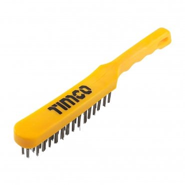 Timco Plastic Handle Scratch Brush - Steel available at ScrewShop