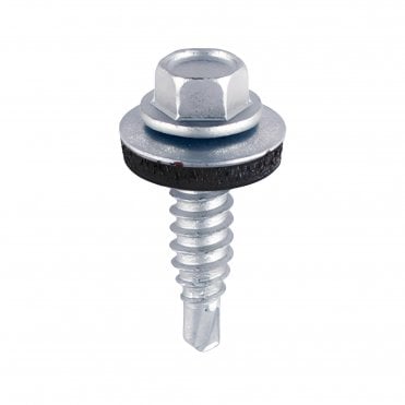 TIMCO Metal Construction Light Section Screws - Hex - EPDM Washer - Self-Drilling - Zinc available at ScrewShop