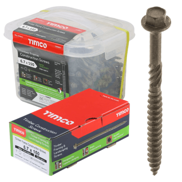 TIMCO HEX HEAD LANDSCAPE SCREWS IN BOXES OR TUBS AVAILABLE FROM SCREWSHOP