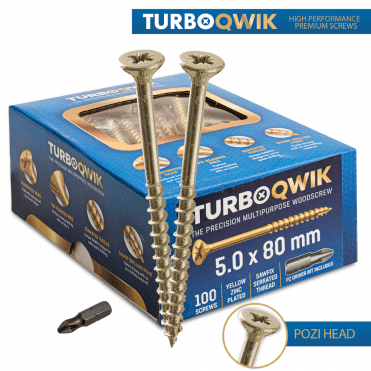HIGH PERFORMANCE SCREWS TURBOQWIK POZI AVAILABLE FROM SCREWSHOP