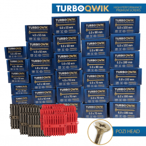 TurboQwik High Performance Premium Woodscrews - Pozi - Trade Special