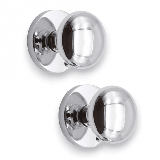 Victorian Mortice Knob - Chrome