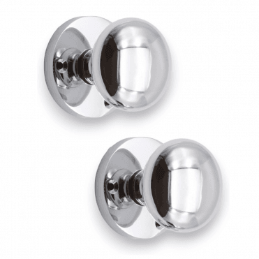 VICTORIAN MORTICE KNOB POLISHED CHROME AVAILABLE FROM SCREWSHOP