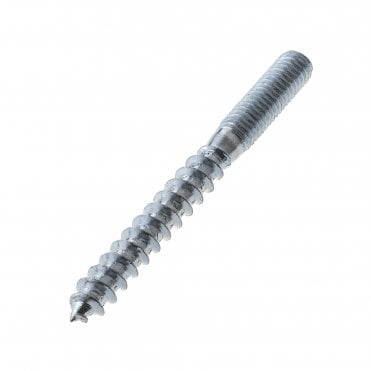 WOOD TO METAL DOWELS SCREW ZINC AVAILABLE FROM SCREWSHOP